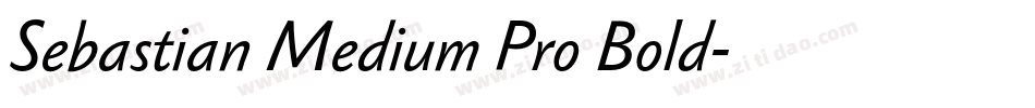 Sebastian Medium Pro Bold字体转换